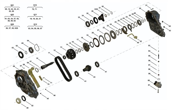 BMW OE ACG02877 Вал роздавальної коробки VTG редуктора ATC450 Bmw X3 F25 xDrive
