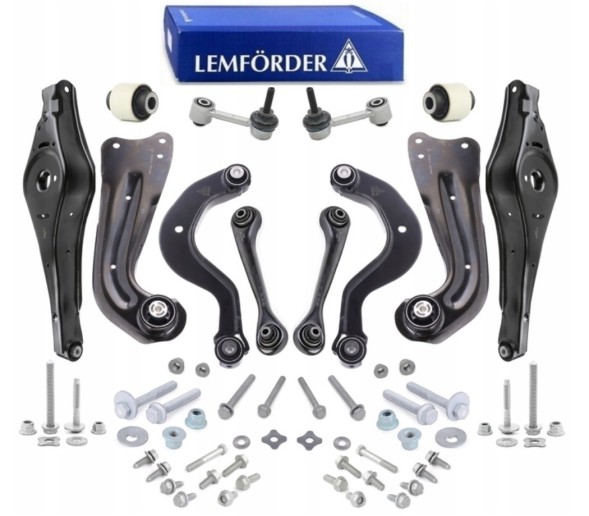 Lemforder LMI.758-016.SET.ZESTAW КОМПЛЕКТ ВАЖЕЛІВ, САЙЛЕНТБЛОКІВ ЗАДНЬОЇ ПІДВІСКИ AUDI A3 OCTAVIA 2 GOLF 5 TOURAN LEMFORDER + БОЛТИ