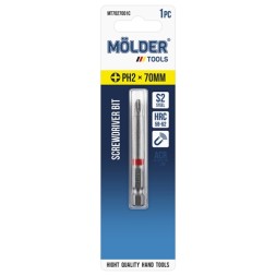 MT7027001C MOLDER Біта MOLDER PH2x70мм 1шт в блістері кольорове маркування
