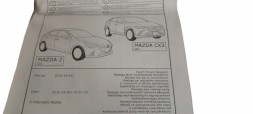Mazda OE Джгут проводів фаркопа OE Mazda 2, CX-3 DG7RV3921B