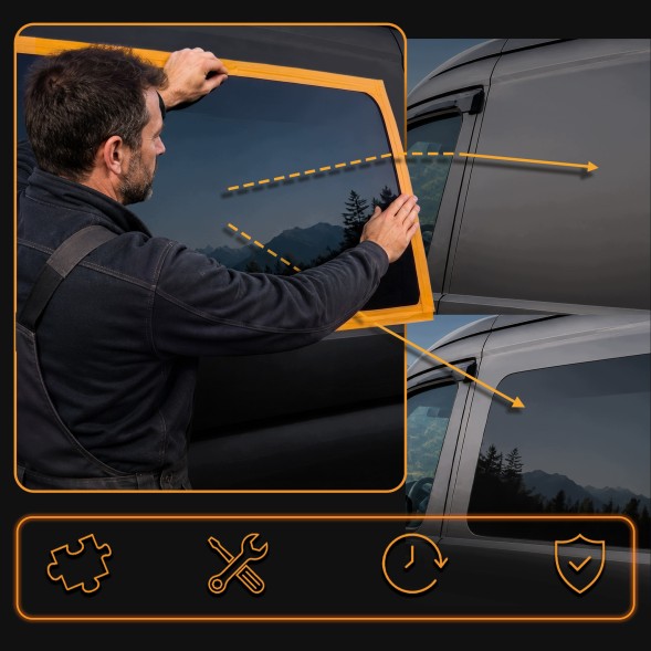 CHROMEMASTER CH-GL-0220-R86 Переднє нерухоме бічне скло ліве для VW TRANSPORTER T6 2015-2019