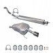 CHINA ZEST.00034 Глушники opel astra h twintop 1.6 turbo 180 к.С