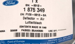 Ford OE F1EB-8312-BA Верхнє пневмокермо focus mk3 fl 2014-