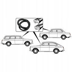 Paruzzi 030301P Делюкс ущільнювач лобового скла VW Typ3 TL 08/1963-