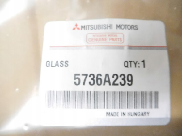 Mitsubishi OE Скло задньої лівої двері Mitsubishi Outlander XL (CW) OE 5736A239