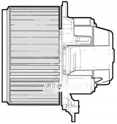 Denso DEA09051 Повітродувний вентилятор припливу dea09051 denso fiat