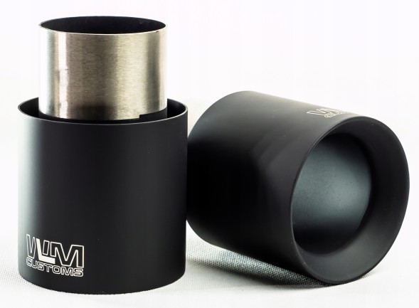 WLM Customs WLM-BLK101PG Кінець вихлопу WLM 101mm Black Straight Bold