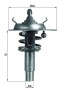 TX 106 90D MAHLE ORIGINAL Термостат