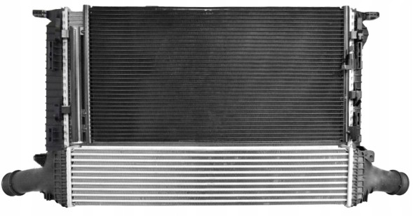 Radiator RAD1PE1278121266 Комплект радіатора вентилятор PORSCHE MACAN 95B 15- 3.0 TDI 9A712125101