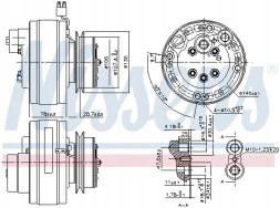 Nissens 890368 Компресор кондиціонера 890368 nissens