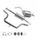 CHINA ZEST.08.374+08.014E Кінцевий глушник +центральний ford galaxy s-max 2.0 16в