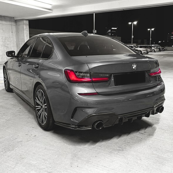 Китай Dyfuzor Dokładka Zderzaka MPC BMW G20 G21 Дифузор BMW G20 G21 Чорний Глянець Накладка Бампера Пакет 320 330 Спойлер