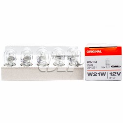 7505 OSRAM Автолампа Osram 21W 12V W3X16D