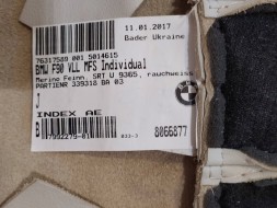BMW OE BMW F90 M5 Оббивка сидінь, спинка, шкіра 7992279