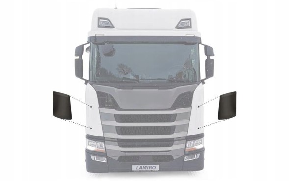 Lamiro 891-15EX LAMIRO КОРОТКИЙ ОБТІКАЛЬНИК КУТІВ КАБІНИ SCANIA SR