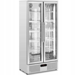 Китай WEW-SC-HP-1018645 Барний холодильник Royal Catering, 2-дверний, 458 л, 295 Вт, сріблястий