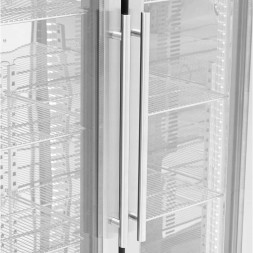 Китай WEW-SC-HP-1018645 Барний холодильник Royal Catering, 2-дверний, 458 л, 295 Вт, сріблястий