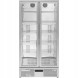 Китай WEW-SC-HP-1018645 Барний холодильник Royal Catering, 2-дверний, 458 л, 295 Вт, сріблястий