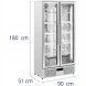 Китай WEW-SC-HP-1018645 Барний холодильник Royal Catering, 2-дверний, 458 л, 295 Вт, сріблястий