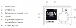 Webasto CEL852 Електронний годинник Webasto MultiControl HD з TFT-дисплеєм