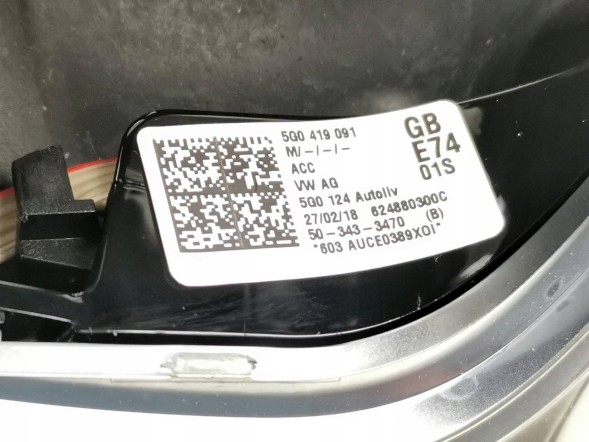 Volkswagen OE 5G0419091GB, Kierownica, DWP525534, 5G0419091GBE74, 5G0419091DJ, 5G0419091DJE74 МУЛЬТИФУНКЦІОНАЛЬНЕ ШКІРЯНЕ КЕРМО VW ARTEON 3H 5G 5G0419091GB E74 ОРИГІНАЛ