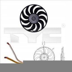 TYC 802-0051 Вентилятор радіатора tyc 802-0051
