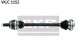 SKF VKJC 1152 Вал приводний skf vkjc 1152 задній правий для bmw 3 седан (e46) 3 touring (e46)