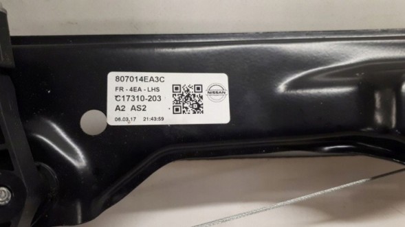 Nissan OE NISSAN QASHQAI PODNOŚNIK SZYBY LEWY PRZÓD NISSAN QASHQAI СКЛОПІДІЙМАЧ ЛІВИЙ ПЕРЕДНІЙ
