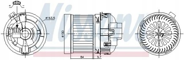 Nissens 87468 Вентилятор пічки 87468 nissens