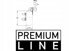 Mahle AD 280 000P Mahle осушувач кондиціонера volvo c30 c70 ii s40 ii v50 1.6-2.5