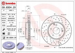 Brembo 09.8304.2X Brembo 09.8304.2x гальмівний диск