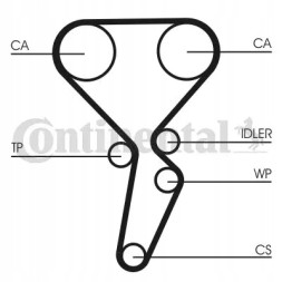 Continental CT1179WP3 Комплект грм + водяний насос ct1179wp3
