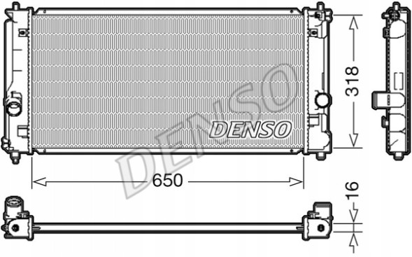 Denso DRM50081 Охолоджувач двигуна denso для toyota mr2