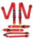 FMIC FP-HARNESS-31-006 Спортивні ремені безпеки FIA 6-точкові 3" Червоні Fmic Pro