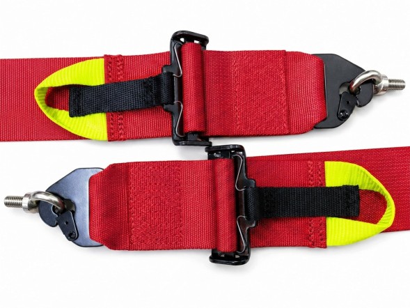 FMIC FP-HARNESS-31-006 Спортивні ремені безпеки FIA 6-точкові 3" Червоні Fmic Pro