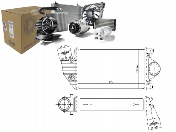 Nissens 108793502 NIS Nis96174 впускний охолоджувач повітря porsche 91 + помічник водія #33