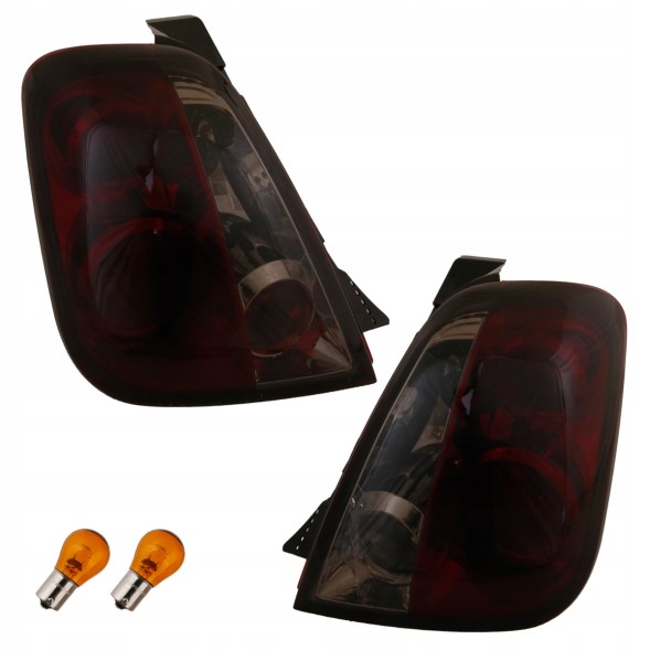 Junyan 303591BE MHM Задні ліхтарі комплект тюнінг Lexus Clear Red Smoke Fiat 500 500c 312 2007-2015