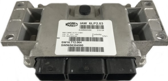 Peugeot OE IAW6LP2.03 9656304580 9647498180 ECU КОМП'ЮТЕР PEUGEOT 206 1.4 IAW6LP2.03 9656304580