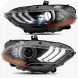 Tuning-Tec TTLPFO95 Світлодіодні фари для Ford Mustang 18-21 чорні DRL
