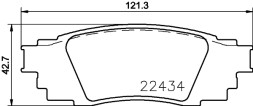 P83160 BREMBO Комплект гальмівних колодок з 4 шт дисків