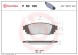 P83160 BREMBO Комплект гальмівних колодок з 4 шт дисків