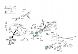 Mercedes-Benz OE ОРИГІНАЛЬНА ЗАДНЯ ПОДУШКА ПЕРЕДНІХ САНОК A1663310142 MB