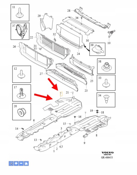 Volvo OE ПОВІТРЯНИЙ КАНАЛ ЛІВИЙ VOLVO XC90 2016- OEM/OE 31497158