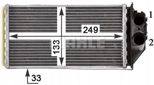 Mahle AH 187 000P Обігрівач ah 187 000р mahle peugeot