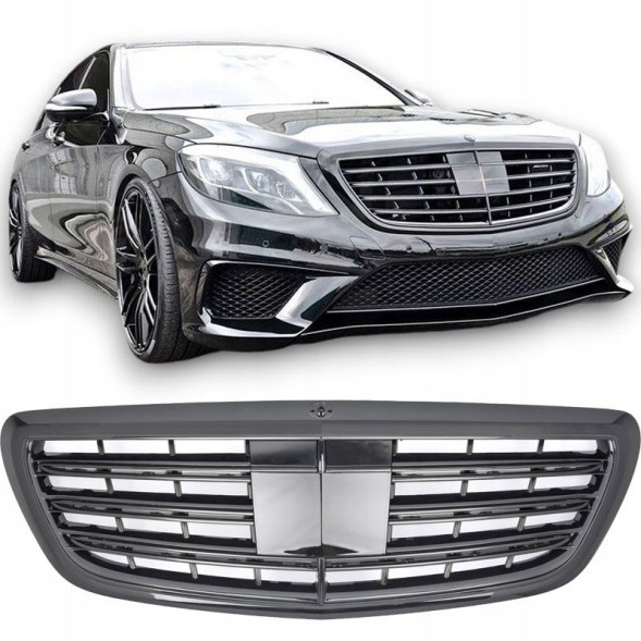 Automaniac A222033 ЗНЯТТЯ РЕШІТКИ MERCEDES S-CLASS W222 GLOSS BLACK AMG 2013-2020