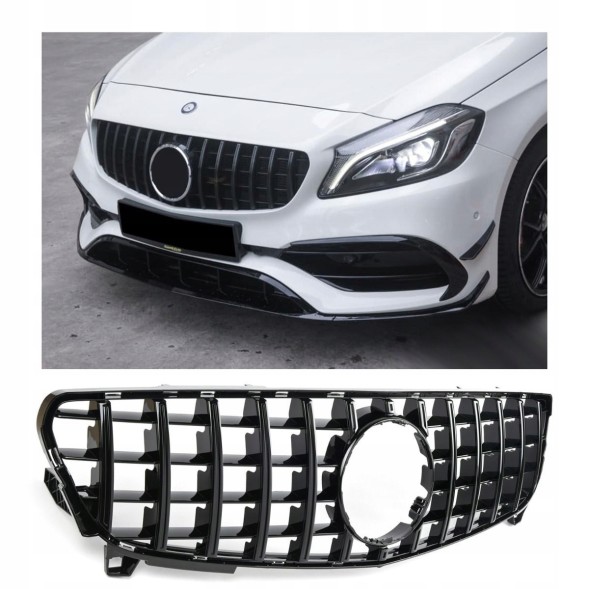 Proteile A.176034 АТРАПА ГРИЛЬ MERCEDES A-КЛАС W176 ЛІФТ PANAMERICANA AMG GT FULL BLACK