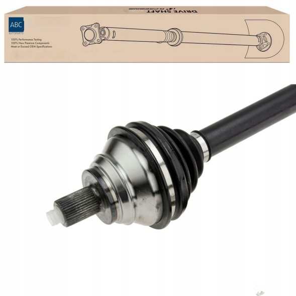 Китай abc-27.11a/25 ПІВОСЬОВА ШРУС VW GOLF V/VI 2.0, 1.9/2.0TDI 03-, PASSAT 2.0, 1.9TD, 2.0TDI,