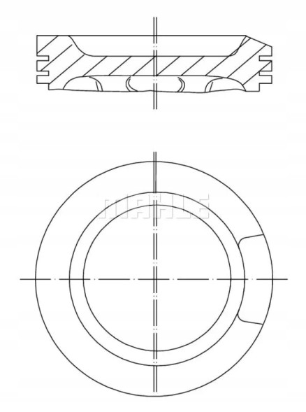 Mahle 033 04 01 Поршень двигуна 033 04 01 mahle audi a3 a4 b5 (8d2)