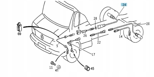 Mercedes-Benz OE Датчик обертів Mercedes-Benz Vario A0045428318