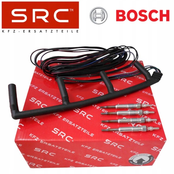 SRC 03.8971782CS + 4x 02.50402005 ПУЧОК СВІЧОК РОЗЖАРЮВАННЯ + СВІЧКИ AUDI SEAT SKODA VW 1.9 2.0 TDI 038971782С